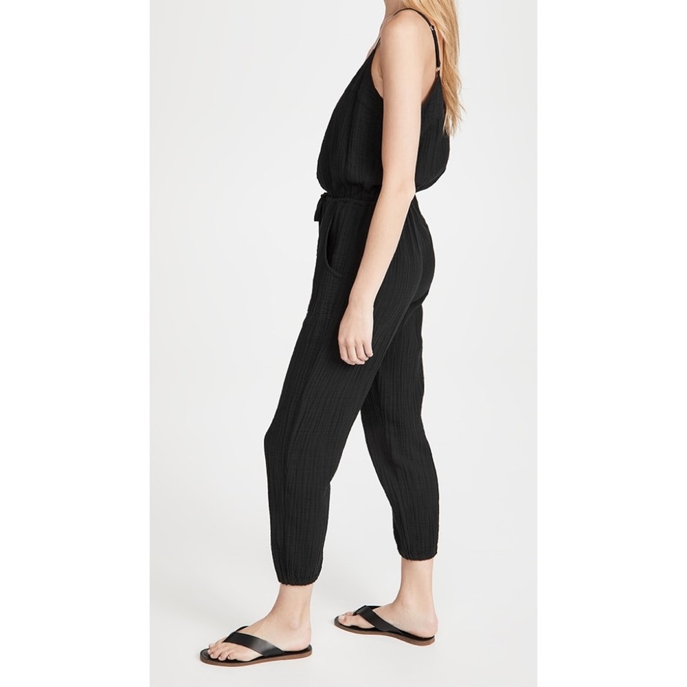 XiRENA Black Sleeveless Drawstring Jumpsuit - Picture 9 of 9